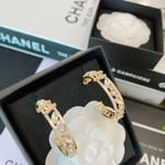 Chanel Hoop Gold Earrings