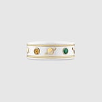 Gucci Icon Ring With Gemstones White