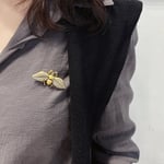 Gucci Gg Small Bee Brooch Gold
