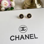 Chanel Button Earrings