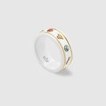 Gucci Icon Ring With Gemstones White