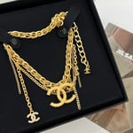 Chanel Cc Necklace Gold