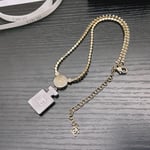 Chanel Resin Crystal Cc No 5 Perfume Bottle Necklace