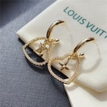 Louis Vuitton Heart Earrings White M02308