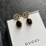 Gucci Gg Black Earrings