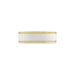 Gucci Icon Ring With Yellow Gold Interlocking G White