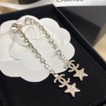 Chanel Cc Drop Earrings