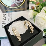 Chanel Hoop Gold Earrings