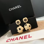 Chanel Ball Beige Earrings