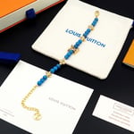 Louis Vuitton Turquoise Pearl Bracelet Blue