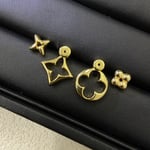 Louis Vuitton Lv Flowergram Earrings Gold M00770