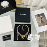 Chanel Cc Necklace Gold