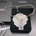 Chanel Resin Crystal Cc No 5 Perfume Bottle Necklace