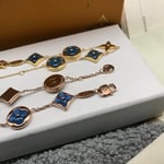 Louis Vuitton Blue Charm Gold Bracelet