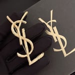 Saint Laurent YSL Brooch Gold