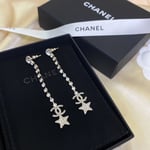 Chanel Cc Drop Earrings