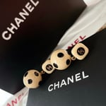 Chanel Ball Beige Earrings