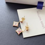 Louis Vuitton Color Blossom Bb Star Earrings Red Gold