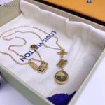 Louis Vuitton Color Blossom Lariat White Mother-Of-Pearl And Diamond Necklace Q94262