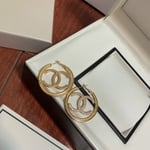 Chanel Gold Cc Earrings