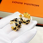 Louis Vuitton Lv Malletage Earrings Gold M01685