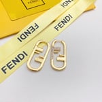 Fendi O'Lock Single Gold Earring