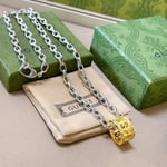 Gucci Necklace Gold And Silver