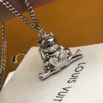 Louis Vuitton Astronaut Silver Necklace