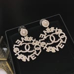 Chanel Pearl Caged Cc Drop Earrings Gold