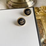 Chanel Button Earrings