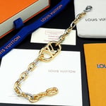 Louis Vuitton Everyday Chain Lv Bracelet Gold And Silver