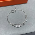 Hermes Crystals Bracelet Silver