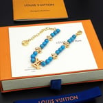 Louis Vuitton Turquoise Pearl Bracelet Blue