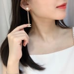 Chanel Cc Gold Earrings