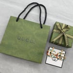 Gucci Gg Crystal In Gold Earrings