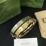 Gucci Cuff Bracelet Gold 8Mm