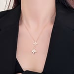 Louis Vuitton Color Blossom Double Star Necklace Q94676