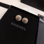 Chanel Button Earrings