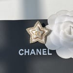 Chanel Cc Star Brooch Gold