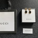 Gucci Gg Black Earrings