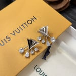 Louis Vuitton V For Vuitton Earrings M02296