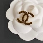 Chanel New Cc Crystal Multi Color Stud Earrings