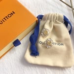 Louis Vuitton Sunburst Crystal Earrings Gold