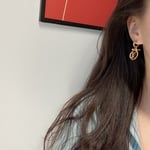 Louis Vuitton Lv Baby Louise Earrings Golgold M00613