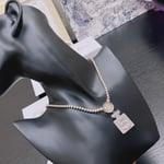 Chanel Resin Crystal Cc No 5 Perfume Bottle Necklace