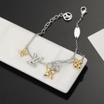 Louis Vuitton Lv Gram Bracelet With Flower Charms White Gold