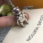 Louis Vuitton Astronaut Silver Necklace