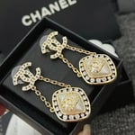 Chanel Cc Crystal Earrings