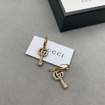 Gucci Gg Key Hoop Gold Earrings