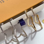 Louis Vuitton Ombre Blossom Xl Hoops Pink Gold Q06969